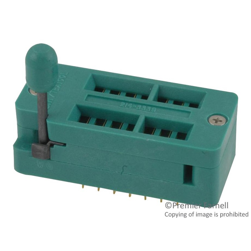 3M 214-3339-00-0602J IC & Component Socket, 14 Contacts, DIP Socket, 2.54 mm, Text Tool, 7.62 mm, Beryllium Copper GTIN UPC EAN: 00051138695392 JE150900197