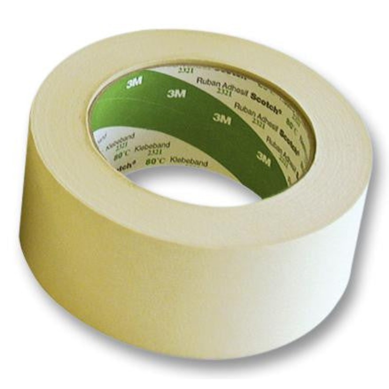3M 7120 Tape, Masking, Paper, 48 mm, 1.89 , 50 m, 164.04 ft