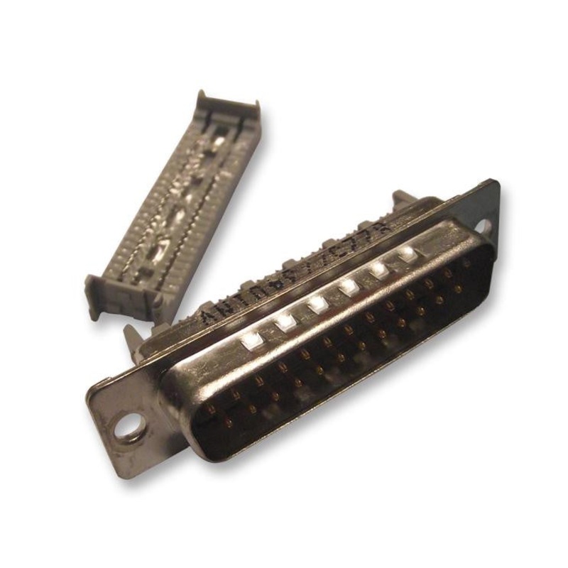 3M 8225-6009 D Sub Connector, 25 Contacts, Plug, DB, 8200 Series, Steel Body, IDC / IDT