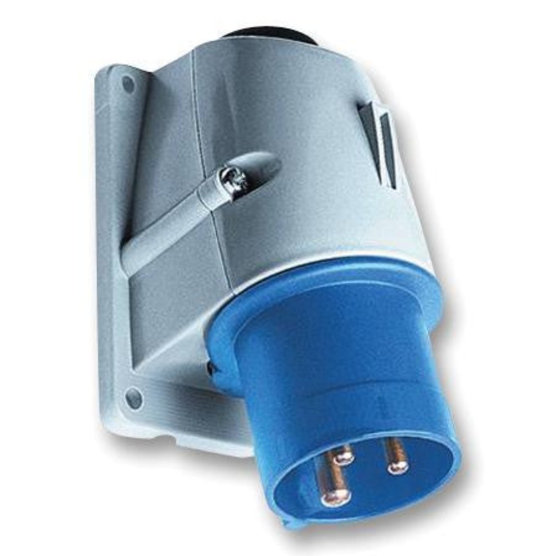 ABB 2CMA193290R1000 Pin & Sleeve Connector, Inlet, 16 A, 250 V, Panel Mount, Inlet, Blue