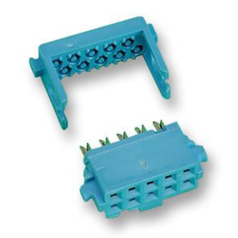 AMP – TE CONNECTIVITY 2-1658526-9 Wire-To-Board Connector, 2.54 mm, 16 Contacts, Receptacle, 609 Series, IDC / IDT, 2 Rows