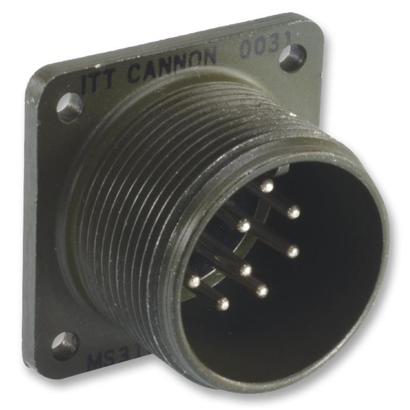 Amphenol Industrial CS3102A18-11S CS3102A18-11S Circular Connector CS Box Mount Receptacle 5 Contacts Solder Socket Threaded 18-11