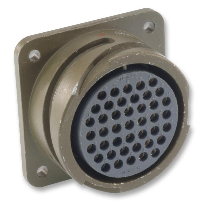 ITT Cannon CA20COME10SL-4SB01 CA20COME10SL-4SB01 Circular Connector CA-COM-B Box Mount Receptacle 2 Contacts Crimp Socket Reverse Bayonet