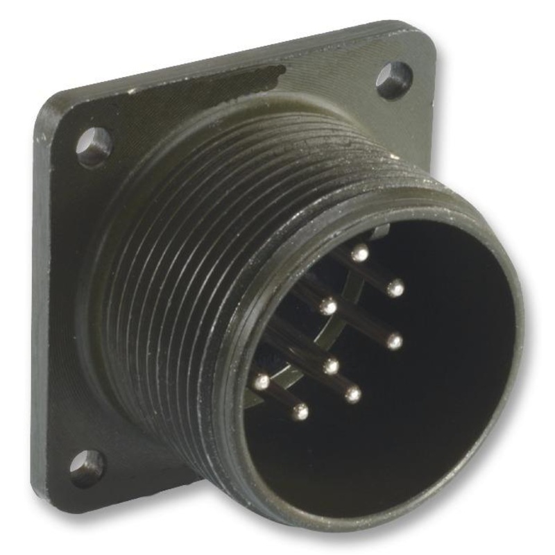 ITT Cannon MS3102E14S-6S MS3102E14S-6S Circular Connector MIL-DTL-5015 Series Box Mount Receptacle 6 Contacts Solder Socket Threaded