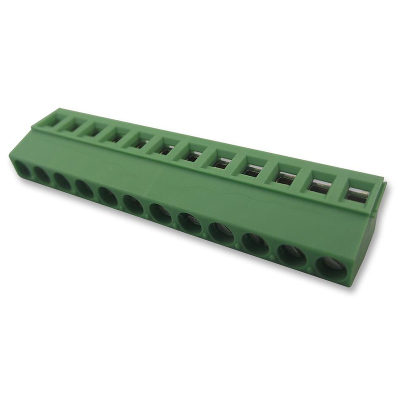 PHOENIX CONTACT 1715828 Wire-To-Board Terminal Block, 5.08 mm, 12 Ways, 30 AWG, 14 AWG, 2.5 mm, Screw MKDS 1,5/12-5,08, GTIN UPC EAN: 4017918024246