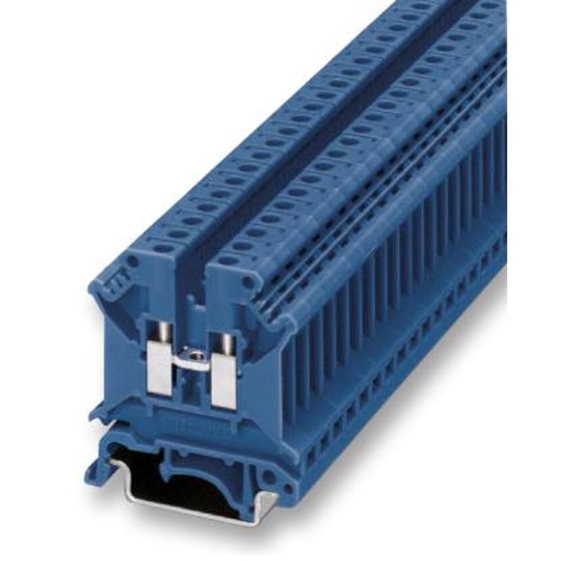 PHOENIX CONTACT 3004388 DIN Rail Mount Terminal Block, 2 Ways, 24 AWG, 10 AWG, 6 mm, Screw, 32 A GTIN UPC EAN: 4017918090777 UK  5 N BU