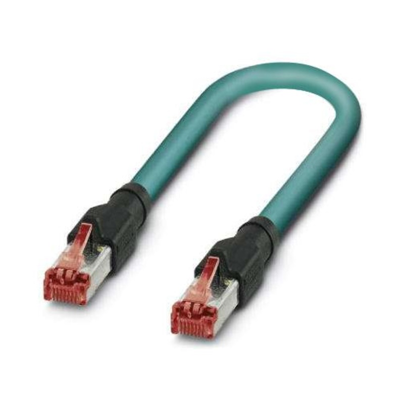 Phoenix Contact NBC-R4AC/20-94Z/R4AC Ethernet Cable 8P Cat5 2 m 6.6 ft RJ45 Plug to Blue