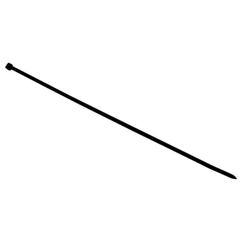PRO Elec PEL01481 Cable Tie Nylon 6.6 (Polyamide 6.6) Black 200 mm 2.5 53 18 lb