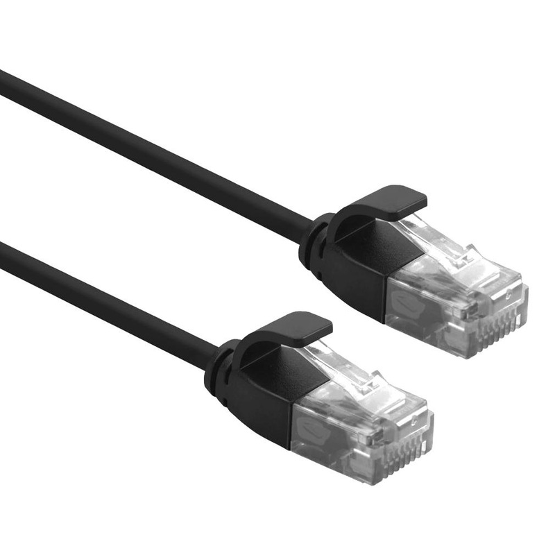 Roline 21.15.3952 21.15.3952 Ethernet Cable Cat6a 500 mm 19.7  RJ45 Plug to Black
