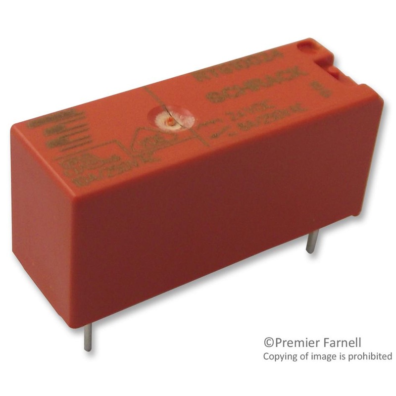 Schrack – TE Connectivity RY613024 Power Relay Spdt 24 VDC 8 A Ryii Series Through Hole Non Latching