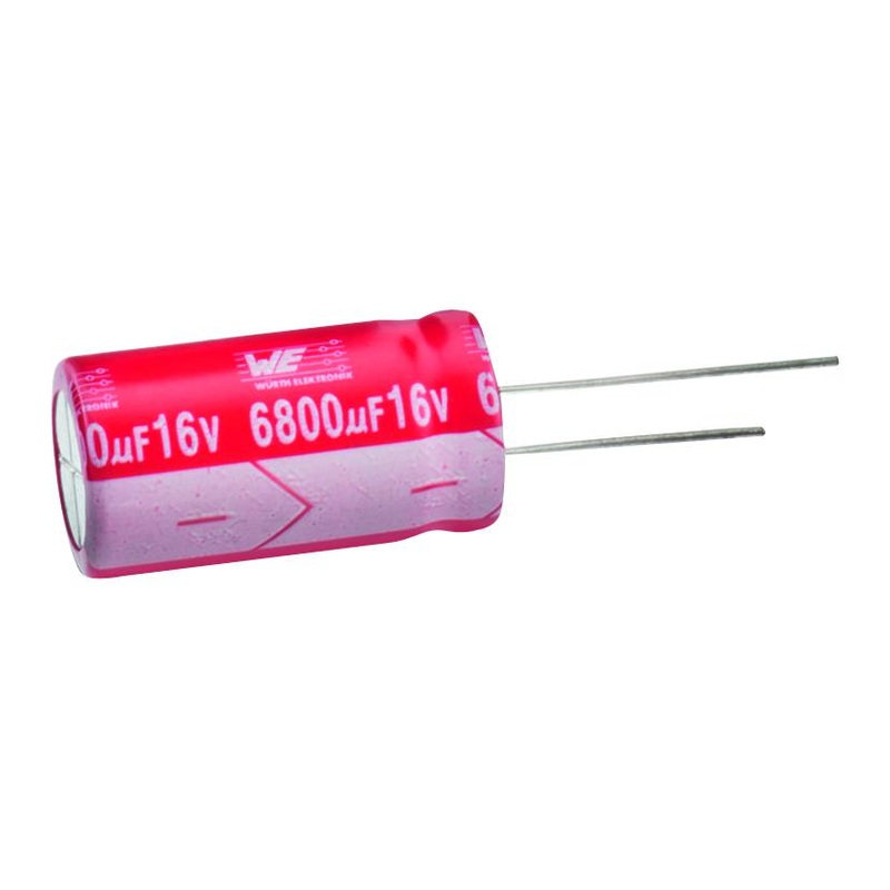 Wurth Elektronik 860240380010 Electrolytic Capacitor 2200 F 16 V WCAP-AT1H Series  20% Radial Leaded