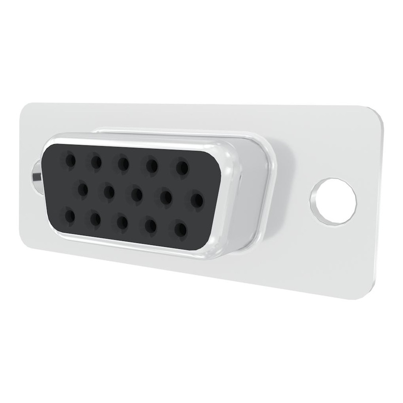 Amphenol Communications Solutions L177HRE15S D Sub Connector Housing 15 Ways High Density DE HR Receptacle Spcc Body