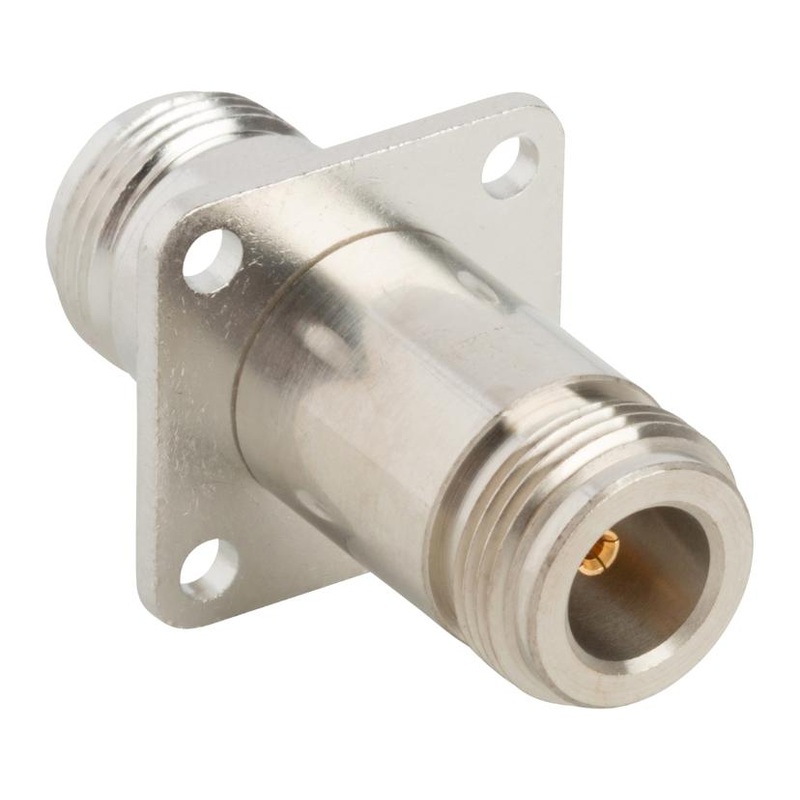 Amphenol RF 172278-10 Flange Adapter N JACK-JACK 50 OHM