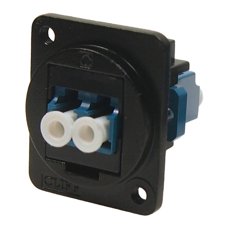 Cliff Electronic Components CP30213M3B CP30213M3B Fiber Optic Adapter Single Mode M3 LC Duplex Straight FT