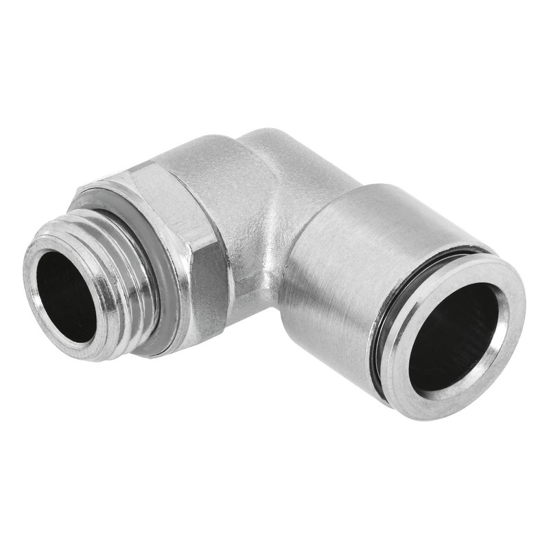 Festo NPQH-L-M5-Q4-P10 Pneumatic Fitting Push-In L-Fitting M5 20 bar 4 mm Brass Npqh