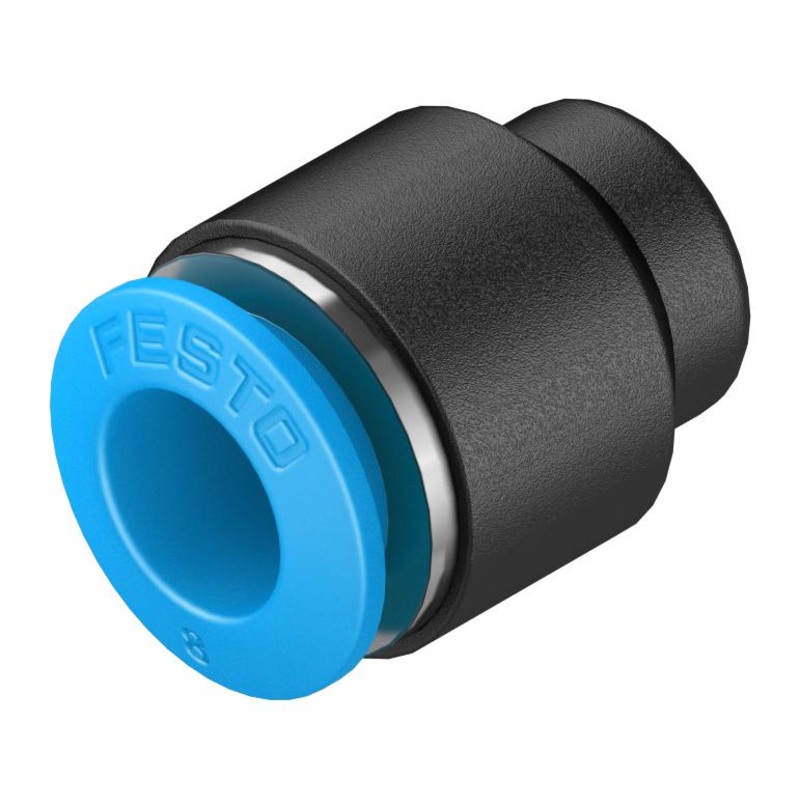 Festo QSC-8 Pneumatic Fitting Push-In Cap 14 bar 8 mm PBT (Polybutylene Terephthalate) QSC