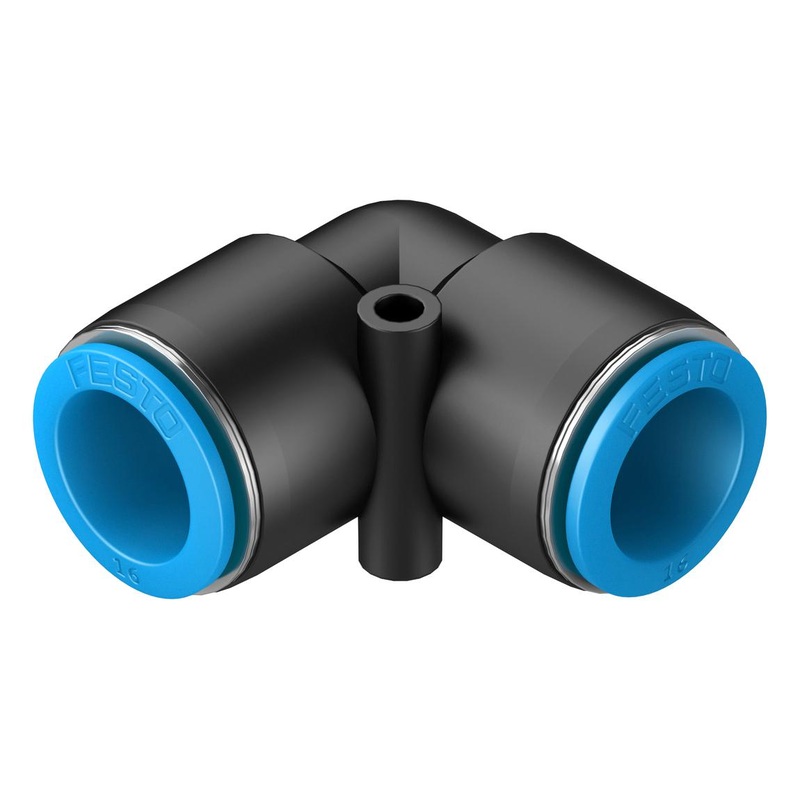 Festo QSL-16 QSL-16 Pneumatic Fitting Push-In L-Fitting 14 bar 16 mm PBT (Polybutylene Terephthalate) QSL
