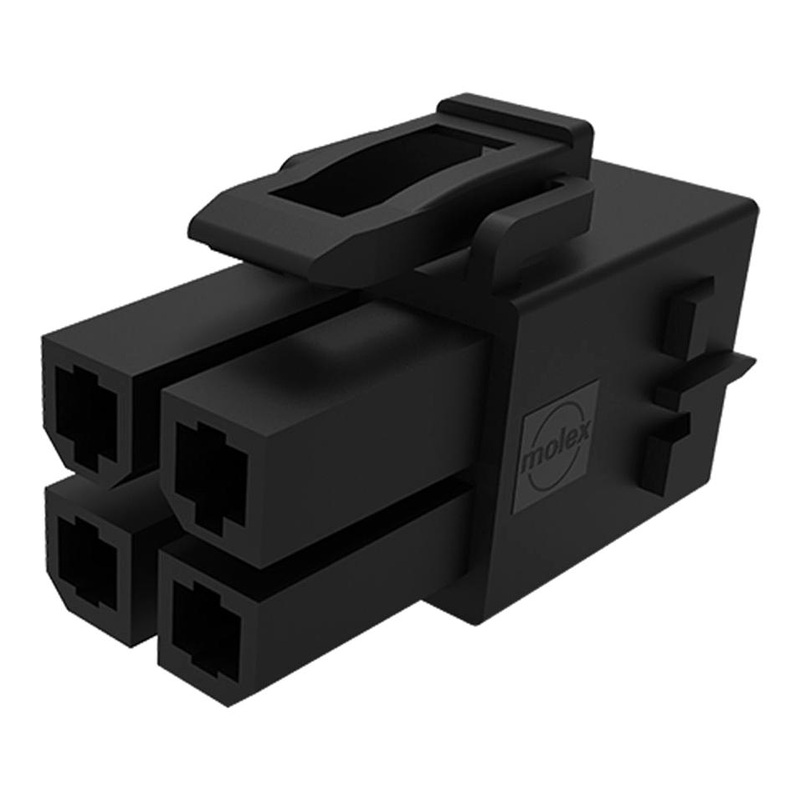 Molex 171692-0204 Connector Housing Mega-Fit 171692 Series Receptacle 4 Ways 5.7 mm