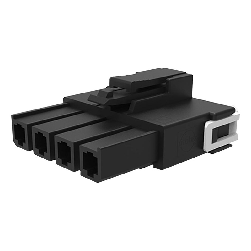 Molex 200456-1213 Connector Housing Mega-Fit 200456 Series Receptacle 3 Ways 5.7 mm
