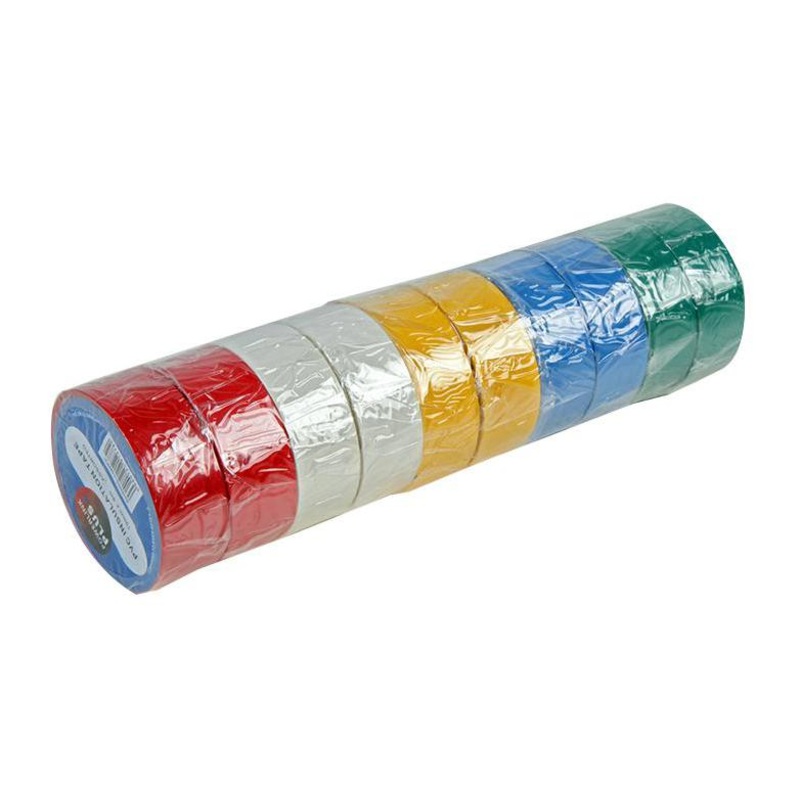 Multicomp PRO MP002164 Electrical Insulation Tape PVC (Polyvinyl Chloride) Multicolour 19 mm x 8 m