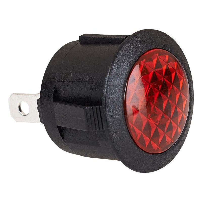 Multicomp PRO MP004440 Incandescent Indicator Light 20 mm 12 VDC Red Dome
