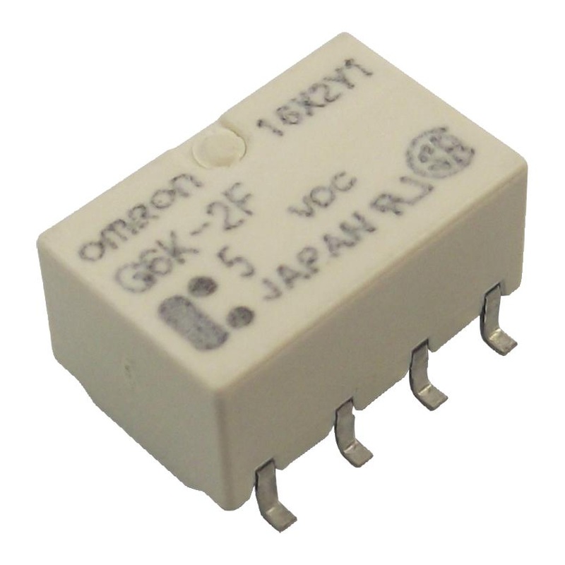 Omron Electronic Components G6SK-2F-TR DC5 Signal Relay 5 VDC Dpdt 2 A G6S Surface Mount Latching Dual Coil