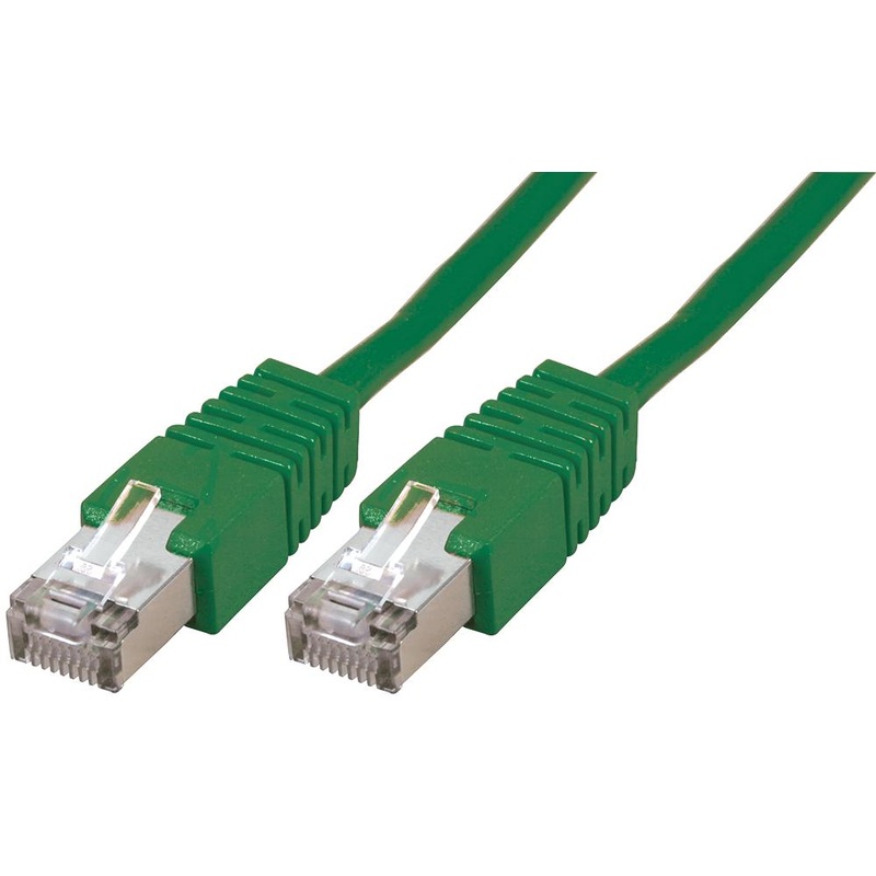 PRO Signal PSG91674 Ethernet Cable STP Cat5e 1 m 3.28 ft RJ45 Plug to Green