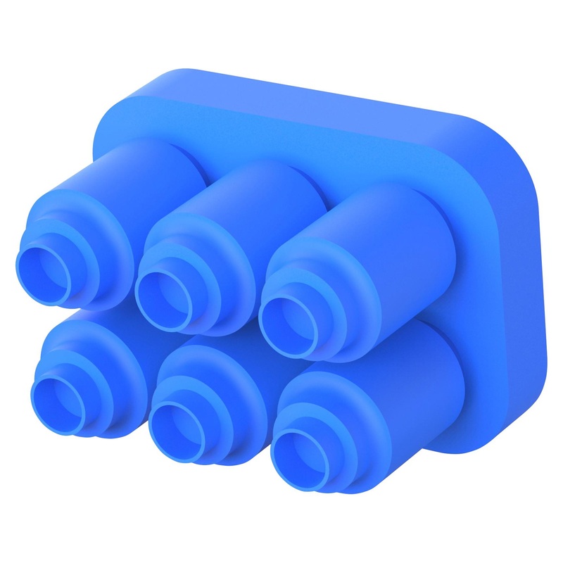 TE Connectivity 1586359-6 Connector Cable Seal 2.11 mm 6 Position Mini-Universal MATE-N-LOK Sealed Connectors