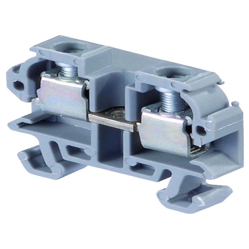 TE Connectivity 1SNA112086R0200 DIN Rail Mount Terminal Block 2 Ways 12 AWG 1.5 mm Screw 20 A