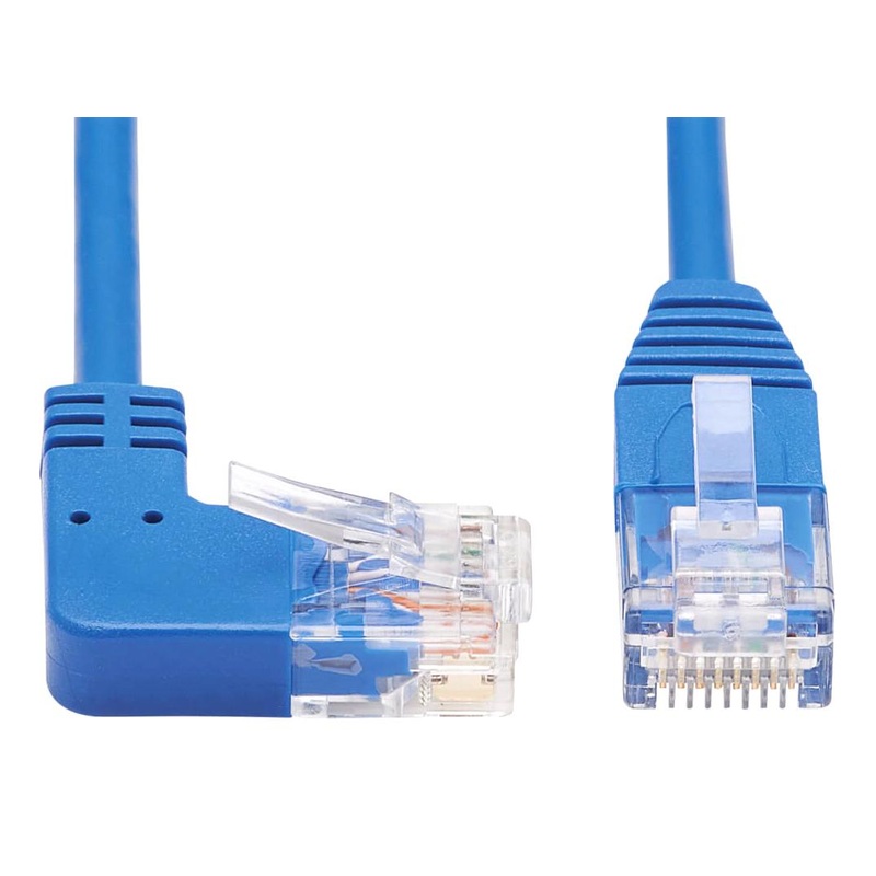 TRIPP-LITE N204-S02-BL-RA Patch Cord RJ45 PLUG-RJ45 Plug 2FT