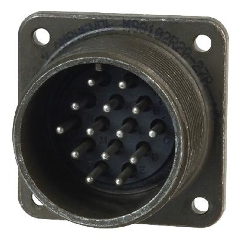 Amphenol Industrial MS3102A18-11P MS3102A18-11P Circular Connector MIL-DTL-5015 Series Box Mount Receptacle 5 Contacts Solder Pin Threaded