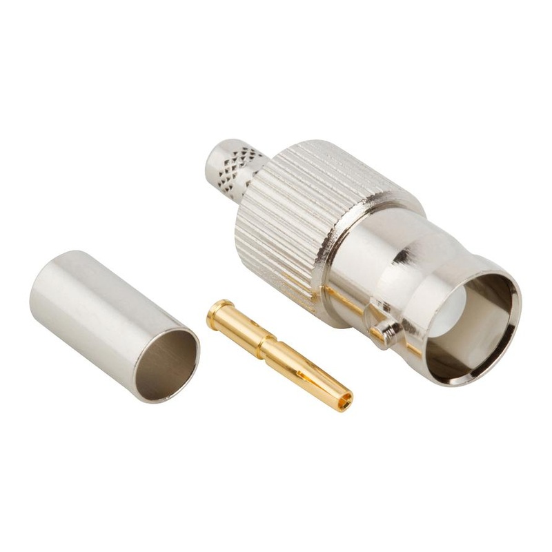 Amphenol RF 112513 112513 / Coaxial Connector BNC Straight Jack Crimp 50 ohm RG55 RG142 RG223 RG400
