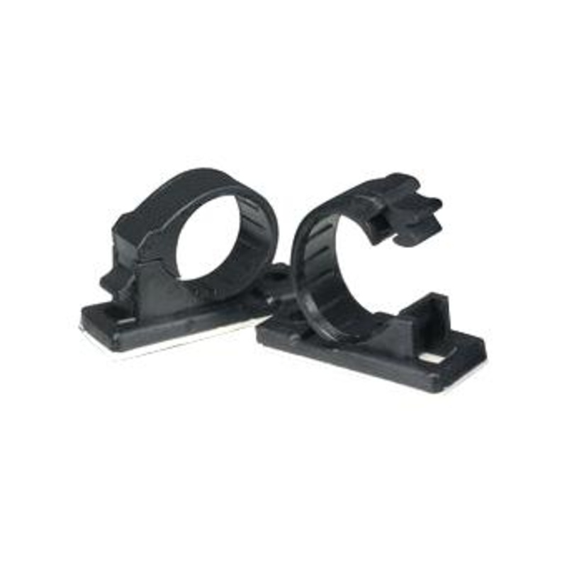 Essentra Components CCA003A CCA003A Cable Clamp Adhesive Nylon 6.6 Black