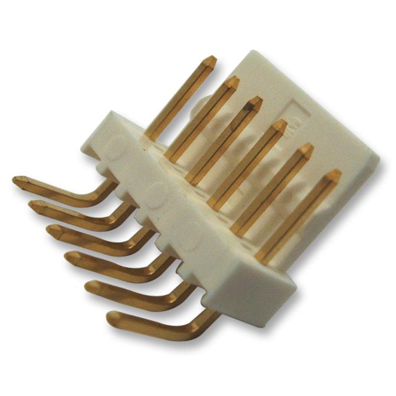 Molex 22-12-4072 22-12-4072 Pin Header Right Angle Wire-to-Board 2.54 mm 1 Rows 7 Contacts Through Hole