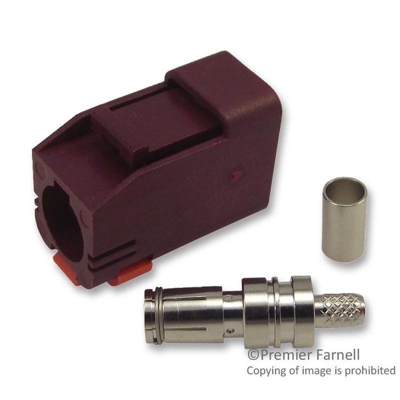 Molex 73403-6263 73403-6263 RF / Coaxial Connector Fakra Straight Plug Crimp 50 ohm RG174 RG316 Phosphor Bronze