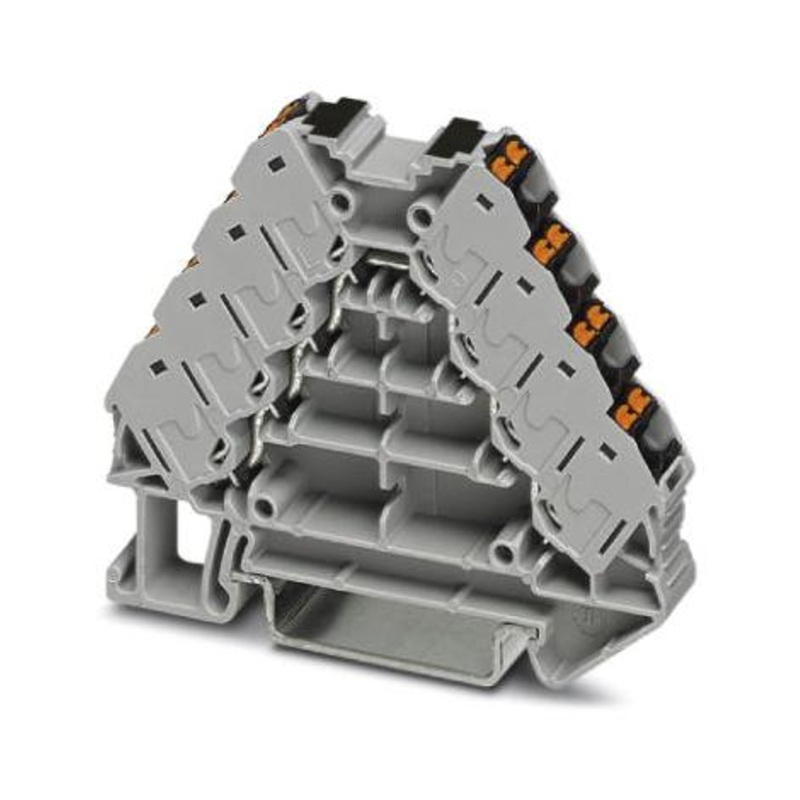 Phoenix Contact PTRV 4-PV /BK PTRV /BK DIN Rail Mount Terminal Block Potential Distributor 16 Ways 26 AWG 14 1.5 mm Push In