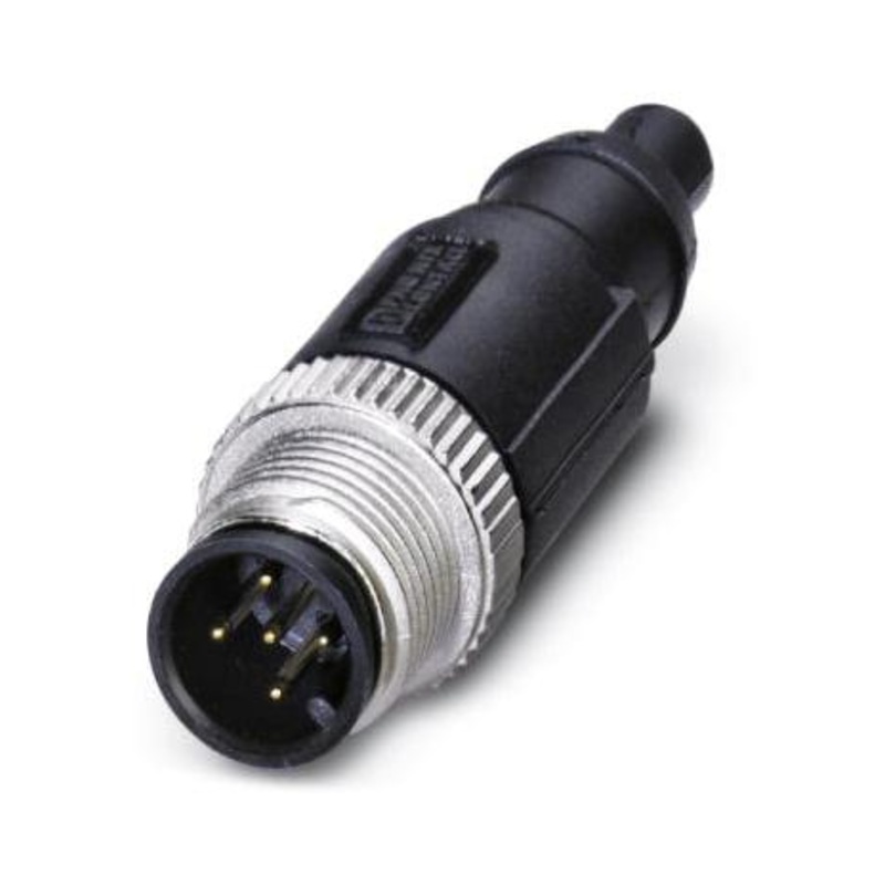 Phoenix Contact SAC-5P-M12MS CAN TR Circular Connector Cable Mount Plug 5 Contacts Crimp Pin Threaded