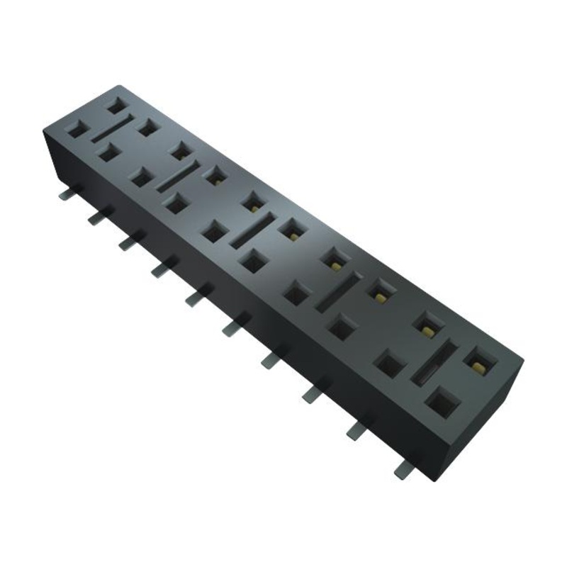 Samtec HLE-120-02-F-DV-BE PCB Receptacle Board-to-Board 2.54 mm 2 Rows 40 Contacts Surface Mount HLE Series New