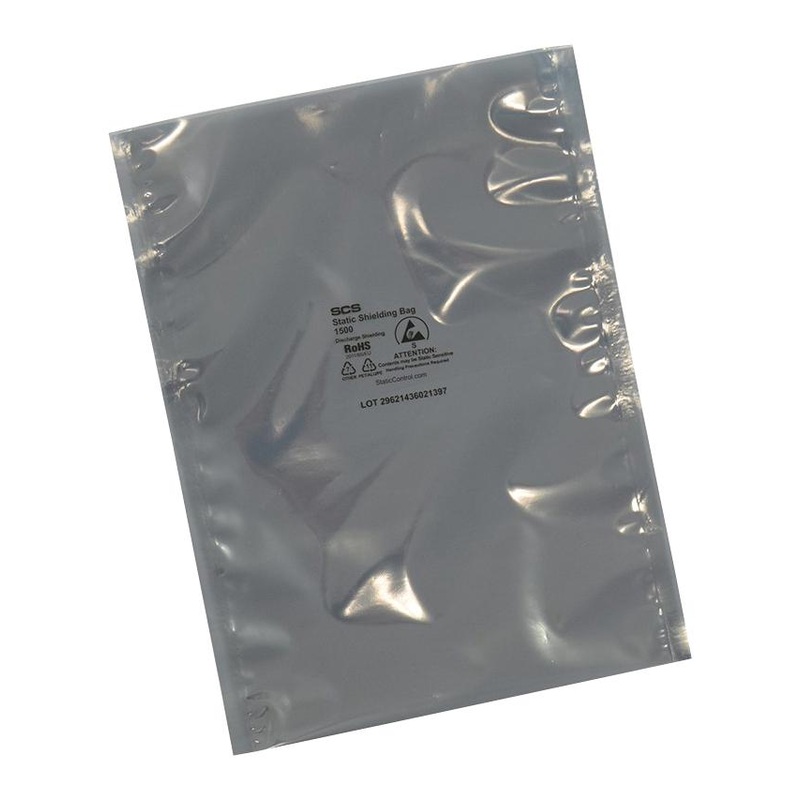 SCS 1501520 1501520 Antistatic Bag 1500 Series Shielding (Metal-Out) Heat Seal 381mm W x 508mm L