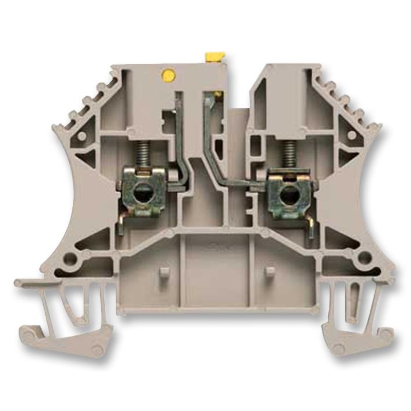 Weidmuller 1855620000 DIN Rail Mount Terminal Block 2 Ways 30 AWG 12 4 mm Screw 24 A