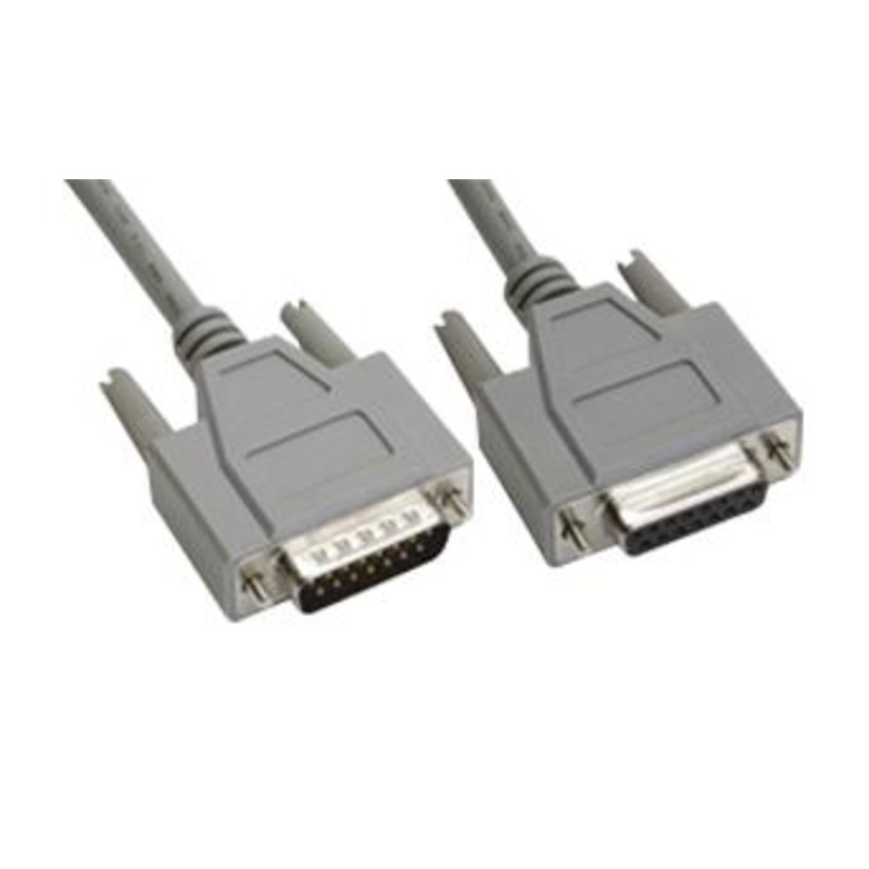 Amphenol Cables ON Demand CS-DSDMDB15MF-005 CS-DSDMDB15MF-005 Computer Cable D Subminiature Plug 15 Way Socket 5 ft 1.52 m Grey New