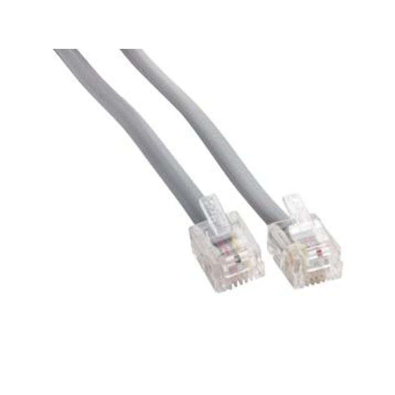 Amphenol Cables ON Demand MP-5FRJ11STWS-001 MP-5FRJ11STWS-001 Enet Cable RJ11 PLUG-PLUG 1FT New