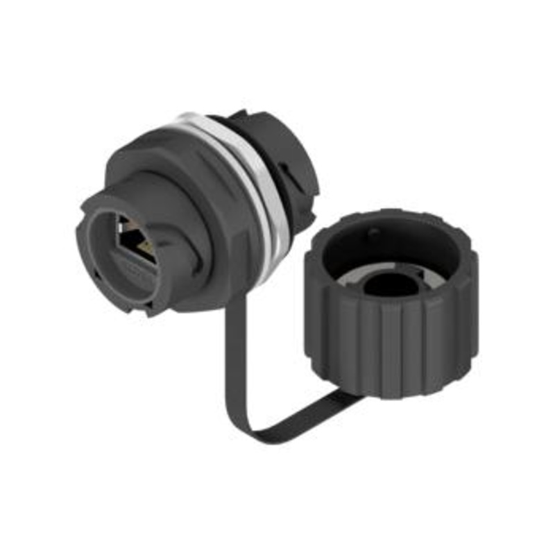 Amphenol Conec 17-110024 In-Line Adapter RJ45 Adaptor Jack 8 Ways New