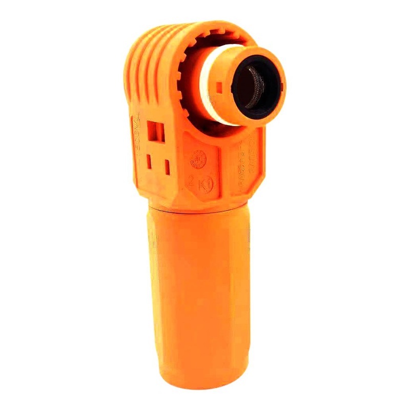 Amphenol Industrial SLPHPB50BSR2 High PWR Conn R/A Plug Crimp 200A/RED