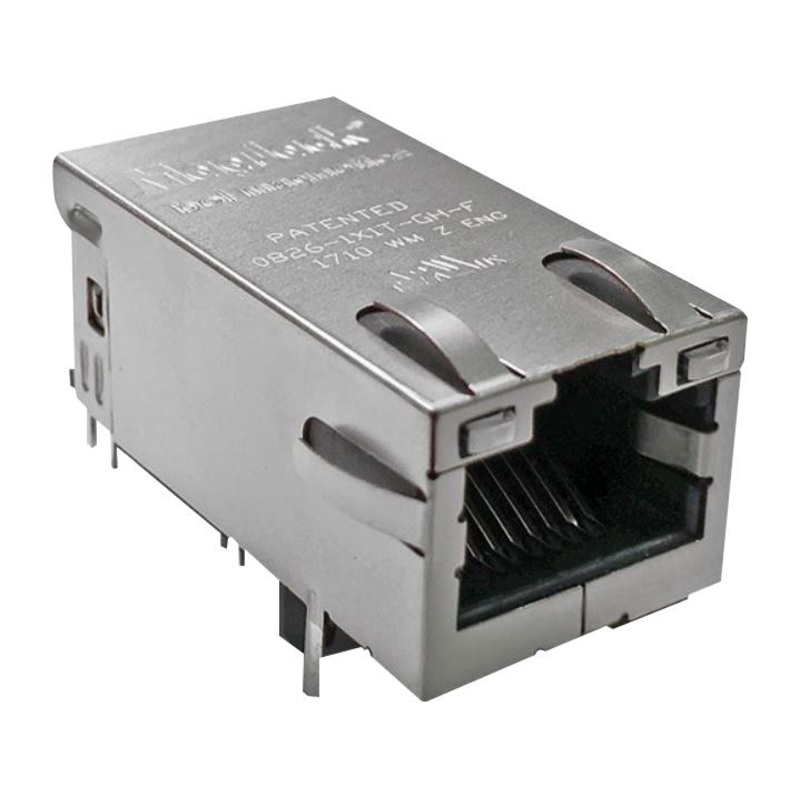 BEL Magnetic Solutions 0826-1G1T-23-F Modular Connector RJ45 Jack 1 x (Port) 8P8C Cat5e Through Hole Mount New