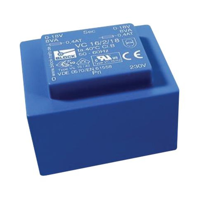 Block VC 50/1/24 VC 50/1/24 PCB Transformer Encapsulated Safety Isolating 230V 24V 5 VA 50Hz to 60Hz New
