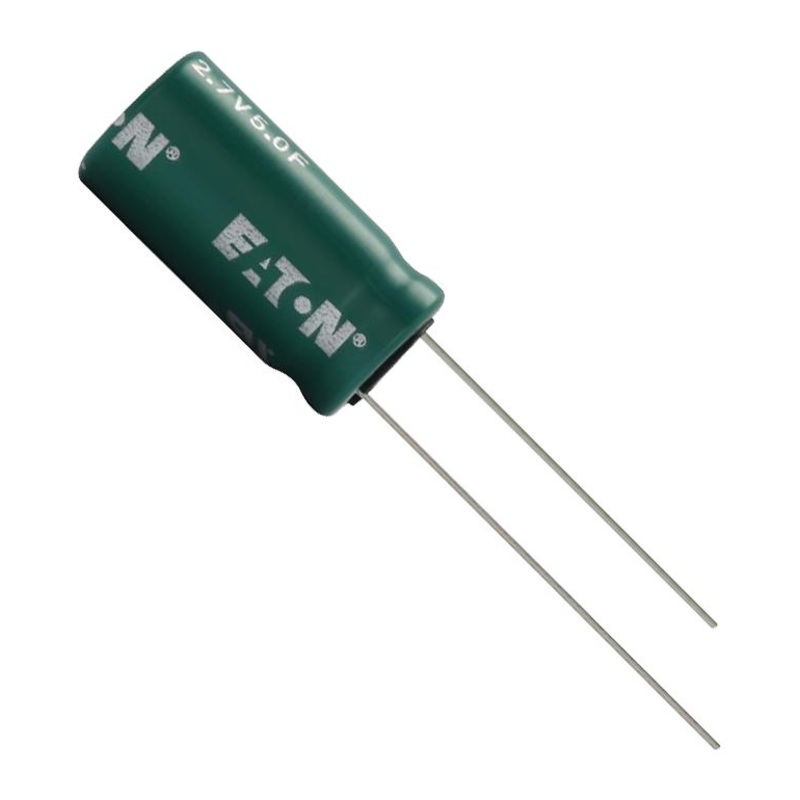Eaton Bussmann HV1020-2R7505-R HV1020-2R7505-R Supercapacitor 5 F 2.7 V Radial Leaded -10% +30% mm 1000 Hours @ 65C New