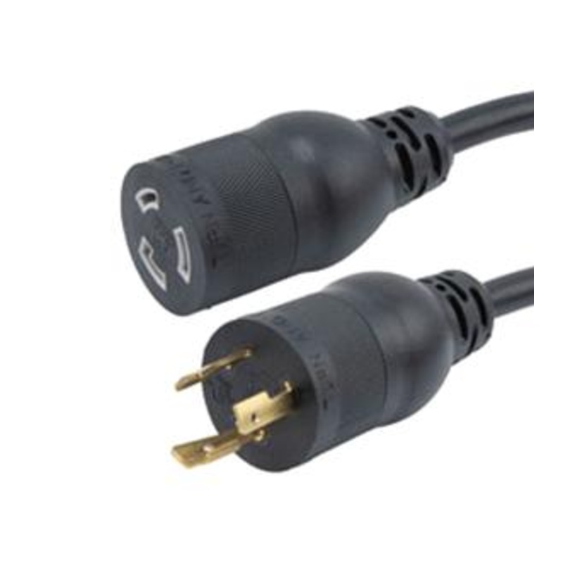 L-COM L520P-L520R-20-3F LCK PWR Cord Nema L5-20P-L5-20R 20A/3 New