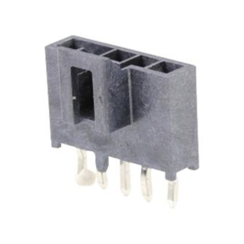 MOLEX 105309-1205 Pin Header, Power, Wire-to-Board, 2.5 mm, 1 Rows, 5 Contacts, Through Hole Straight