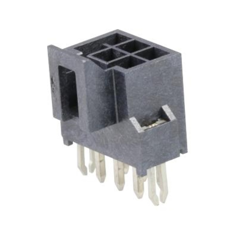 Molex 105312-1206 Pin Header Power Wire-to-Board 2.5 mm 2 Rows 6 Contacts Through Hole Straight